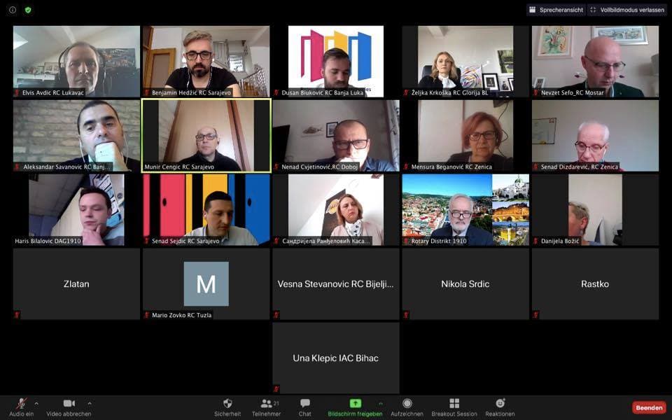 Cover image: Online konferencija rotari klubova u BiH