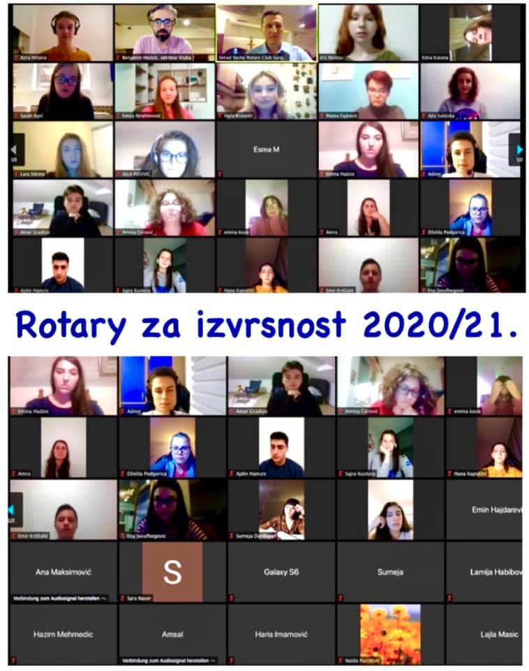Rotary za izvrsnost: ZOOM druženje sa stipendistima - slika 1